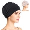 Laicaii 2 Pezzi Copricapi Per Chemioterapia Da Donna, Turbanti In Cotone Elastico Ultra-Morbido E Traspirante, Sciarpa Per La Testa Adatta Per Alopecia E Taglia Unica 56 Cm