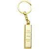 Qcbuegof Ciondolo a forma di lingotto gioielli multifunzionali alla moda portachiavi accessorio borsa ornamento adatto per abiti e magliette portachiavi unico oro
