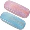 Graceever 2 pezzi scatola occhiali rigida, scatola occhiali rigida in pelle PU, custodia per occhiali abbaglianti portatile con panno di pulizia, custodia per occhiali da sole per bambini e donne