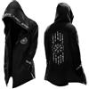 BIKETAFUWY Cappotto da uomo invernale lungo con cappuccio, giacca vichinga da uomo, stile vintage, stile ninja, trench coat, costume medievale, cardigan lungo, felpa, giacca calda taglia forte, mantello