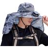 Generic Cappelli a ventaglio solare da uomo, a tesa larga, traspirante, cappello da pesca con patta per il collo, da donna per campeggio, giardino, attività all'aperto, giornate calde ed escursioni