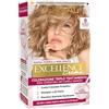 L'Oreal Paris L'Oréal Paris Colorazione Triplo Trattamento Excellence, Con Acido Ialuronico, 100% Copertura Capelli Bianchi, Per Capelli Più Idratati, Biondo Chiaro (8)
