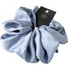 YKAFADE Scrunchies - 4 elastici per capelli in seta da donna, in morbido raso, per coda di cavallo, per donne e ragazze, colore blu