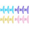 Generic Set di Fermagli per Capelli a Farfalla, Durevoli Strumenti per Parrucchieri Antiscivolo per lo Styling, la Colorazione, 12 Pezzi per il Salone e L'uso Domestico (Fermagli per capelli colorati)