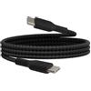 Belkin BoostCharge Cavo intrecciato da USB-C a USB-C, Cavo USB C ricarica rapida per iPhone 16, iPhone 15, Samsung Galaxy S24, Pixel, iPad Pro, Nintendo Switch, altri, Cavo USB Type-C, 1 m, nero
