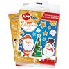 Alevar Confezione da 3 Fogli Etichette Adesive Natalizie Assortite, 6 Bollini Tag Scrivibili e 30 Stickers Chiudipacco, Totale 36 Pezzi