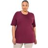 Ulla Popken T-Shirt Basic dalla vestibilità Normale con Scollo A Girocollo E Mezze Maniche, Fino alla Tg. 78 T-Shirt Donna