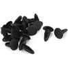 A ABSOPRO Rivetti Clip 4mm x 6mm x 13mm Fissaggio Plastica Nero (Set di 16)