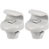 Motoforti Clip Porta Parasole per Auto, Gancio Staffa Porta Parasole, per Nissan Sentra 2015-2019, Plastica, No.96409CG000, Grigio, 2 pezzi