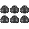 A ABSOPRO Testa Sferica Nera Antipolvere Per Sosp. E Sterzo Auto (6Pz) | Dimensioni: 11Mm, 21Mm, 35Mm, 27Mm, Per Sospensione E Sterzo, Sostituzione Diretta Dell'Originale