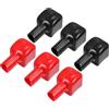 VekAuto Coperture Isolanti Per Terminali Batteria, 3 Pz, 33mm, 7mm | Colore Rosso E Nero, Materiale PVC Resistente, Universali Per Auto, Moto, Camion, E Barche, Protezione Dalla Corrosione