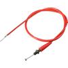 A ABSOPRO Acceleratore Cavo Sostituzione Rosso 1Pc Per Moto | Acciaio Inossidabile, Lunghezza Totale 102cm, Cavo 93cm, M10x1.25, Frontale, Nuovo, 50cc-250cc Go Kart Piccolo Pit Bike