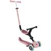 Globber - GO-UP Active Lights - Monopattino a 3 ruote con seduta, per bambini dai 15 mesi ai 6 anni, rosa