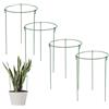 Generico Supporto - 4 Pezzi Supporto Metallico Rotondo a 3 Gambe Resistente - Sostegni Piante da Esterno,per Giardino Cortile Patio e Interni Fiori Ortensia Dalia Vite in Vaso