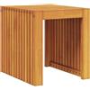 vidaXL Tavolo Laterale Olio Naturale 43 x 36 x 40 cm, Tavolo Moderno in Teak, arredo da Esterno, per Giardino e terrazza, Perfetto in Patio e Come Pezzo d'accento Indoor