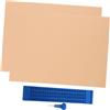 Yardenfun Tavoletta Braille Punteruolo in Plastico Blu, Kit per Scrittura Braille Portatile e Facile da Usare, per Ciechi e Apprendimento Tattile