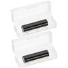 QUARKZMAN Porta Batterie Organizzatore Scatola Di Plastica Trasparente 1 X 21700 Custodia Batteria Portatile Contenitore Garage Organizzatore Per Viaggi Casa Ufficio Garage (Confezione Da 2)