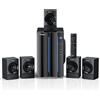 Bobtot Sistema audio surround Home Theater per TV, subwoofer da 6,5 pollici, picco 800 W, bassi profondi 5.1, altoparlanti satellitari cablati, sistemi audio stereo, supporta HDMI ARC ottico Bluetooth