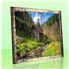 1a Bilderrahmen Cornice per puzzle, cornice per poster, 30 x 40 cm, blu e oro screziato, 40 x 30 cm, con vetro sintetico antiriflesso