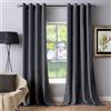 NINGBAI 2 Pezzi Tende Oscuranti per Interni 120 x 240 cm con Occhielli/Poliestere Moderne Eleganti Tende a Pannello da Cucina per Camera da Letto e Tende Cameretta Bambini, Grigio Scuro
