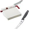 Westmark Set per Formaggio, 2 Pezzi, 1 Affetta Formaggio Apparat + 1 Coltello per Formaggi, Spessore di Taglio Variabile, Acciaio Inox/Alluminio/Plastica, Fromarex, Bianco/Rosso/Argento/Nero, 700022E6
