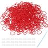 QUARKZMAN 600 Pezzi Kit Elastici Per Con 25 Pezzi S-Clips 1 Gancio Ricarica Elastici Kit Per Creare Braccialetti Per Intreccio DIY Artigianato Regalo Rosso
