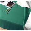 GEMITEX MOLLETTONE PROTEGGITAVOLO MADE IN ITALY ANTISCIVOLO, ANTIURTO, DOUBLE FACE BIANCO/VERDE, 140X300, ARREDA E PROTEGGE IL TUO TAVOLO DA URTI, GRAFFI E LIQUIDI, rifinito con bordo tagliacuci