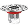 QUARKZMAN Sifone Antiodore Per Pavimento, Coprisifone ABS Tappo Doccia Preventore Di Riflusso Adatto Per Tubi Da 1.3-1.7 Bagno Cucina, Argento/Trasparente