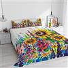 Italian Bed Linen SOGNI D'AUTORE Parure letto con stampa digitale, made in Italy, 24, Matrimoniale