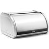 Brabantia Portapane In Acciaio, Apertura A Scomparsa, Medium, Inox Satinato