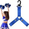 Générique Cheer Bag Pom Halter Nylon 21,6 cm - Praktischer Cheerleading Ball Aufhänger | Strapazierfähiger Doppelriemen mit Knopfverschluss | Zubehör für Cheerleader und Tänzerinnen | Team-Aufnäher Förderung