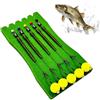 Generic Ami da pesca per acqua salata - Set di 5 punte da pesca pre-assemblate - Ganci da pesca in metallo con galleggiante, adatti per acque di mare, lago e fiume su pesce gatto, crappie, salmone
