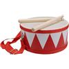 GICO 3845r - Tamburo musicale per bambini, in legno, con cinghia per il trasporto e bacchette D: 20 cm