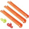 Hot Wheels Track Creator Straight Track Pack, 3 piedi di Speed Snap Track & 2 adattatori