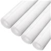 QUARKZMAN 4Pcs Tubo Di Schiuma Isolante Per Tubi Tubo Rivestimento Diviso 10mm (3/8 Pollice) ID 22mm OD 3ft Protezione Dal Gelo Per Tubo Di Rame Bianco