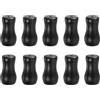 QUARKZMAN 10Pcs Pomelli Per Cordone, 30mm Nappe Per Tende Pomelli In Plastica Con Pendenti Per Tirare Le Tende, Nero
