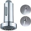 G-Tree LAOSEP Cucina dello spruzzo Head - 2 Funzioni di ricambio o sostituzione Multi-Function estraibile becco testa per Kitchen Sink Tap, Tap Spray capo universale G 1/2 Cromato, Lucidato
