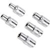 QUARKZMAN 1/4 Drive Esterno Taglio Basso Presa Set x 5pz Cromato Placcato Finitura Cr-V Acciaio per Auto Riparazione, [E4, E5, E6, E7, E8]