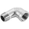 QUARKZMAN 1 Pz 3/8 PT Maschio x Femmina Gomito a 90 Gradi in Acciaio Inossidabile Raccordi per Tubi d'Acqua Aria Tubo PVC Fuso