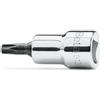 BETA 910TX 30 - Chiavi a bussola a giravite maschio per viti con impronta Torx con attacco quadro femmina 3/8 cromate - inserti bruniti