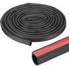 PATIKIL 18 Ft Guarnizione In Gomma A Forma Di D, 3/4 Autoadesiva In EPDM Per Porte Di Barche, Auto, Camion, Marine, Porte/Finestre Di Garage, Nero/Rosso