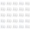 QUARKZMAN 50Pcs Staffe Angolari In Plastica 34 X 20 X 20mm A Forma Di L 90 Gradi Staffe Angolari A Angolo Retto Con Viti PerMobili Sedie Scaffali In Legno Armadi Scatole Colore Bianco Latte