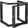 VEVOR Rack da parete 9U 150 libbre/68,04 kg Rack di rete per server a telaio aperto Nero