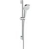 hansgrohe Croma Select E Set doccia Vario EcoSmart 9 l/min con asta doccia 65 cm, bianco/cromo, 26583400