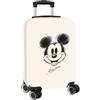 safta MICKEY MOUSE BABY - Trolley da cabina 20 pollici, valigia con ruote, lucchetto di sicurezza, valigia leggera, 34,5 x 20 x 55 cm, Blu chiaro, M, Casual
