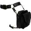 Chevnzev Steampunk - Borsa da coscia per uomo e donna, stile medievale, in pelle, Nero , Bellezza di massa