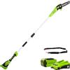Greenworks G40PSFK2 Sega ad Asta a Batteria, Lunghezza Barra 8 Pollice (20cm), Velocità Catena 8m/s, 3,64kg, Auto-Lubrificante, Asta 2.58m, Batteria 40V 2Ah e Caricabatterie, Garanzia 3 Anni