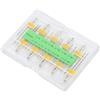 Qcwwy 10 pezzi Set di aghi doppi per macchina da cucire, varie specifiche Accessori per doppie punte, 2 aghi identici per cucire, compatibile con la maggior parte delle multifunzione