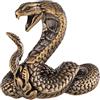 Qianly Statuetta Decorativa in Miniatura di Serpente in Ottone per Ingresso, Scrivania, Camera Da Letto