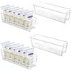 Vtopmart Contenitore per latte materno 4PCS Set, Contenitori trasparenti per congelatore e frigorifero, Contenitori di plastica per latte materno, sacchetti per bambini, formula, bottiglie e yogurt